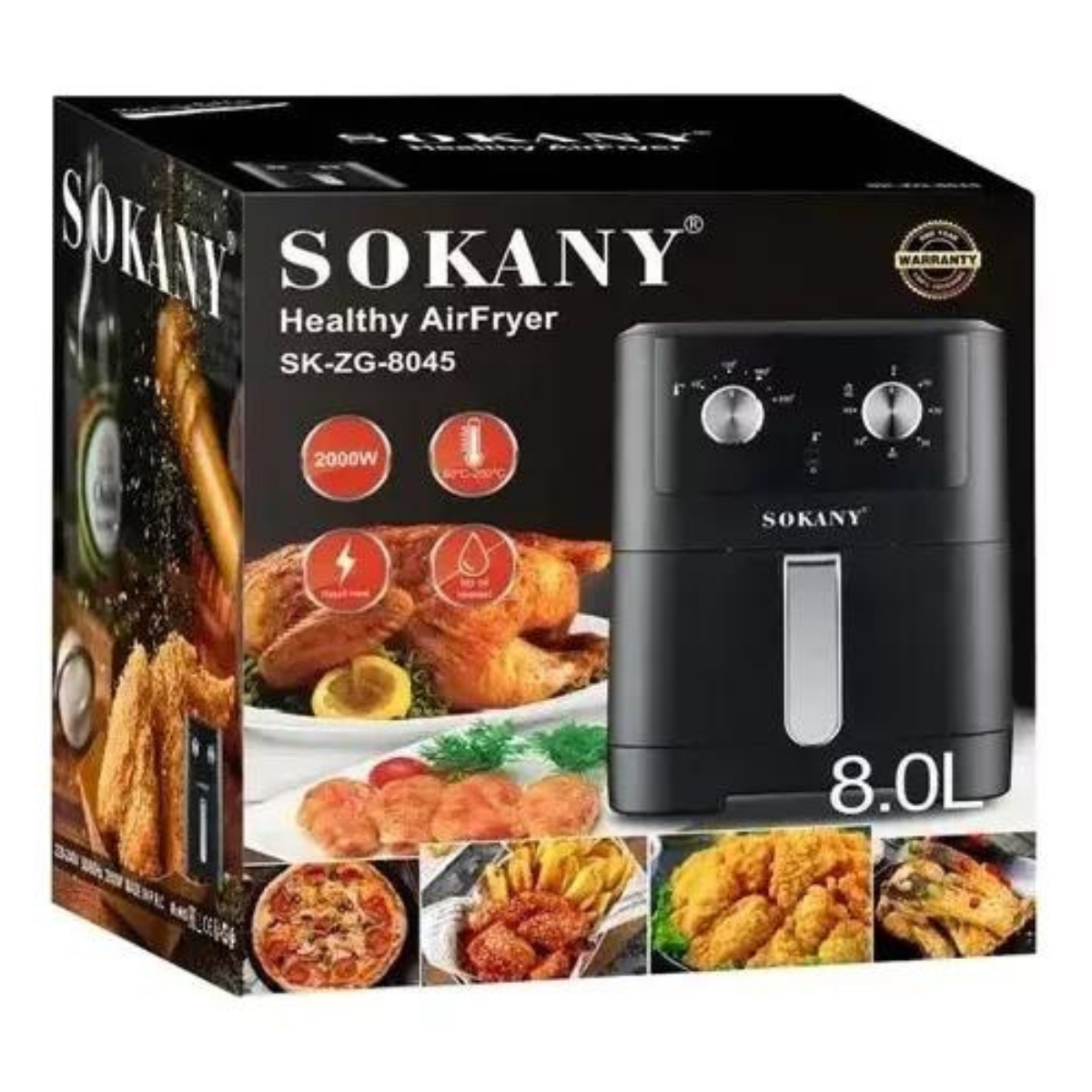 🍗FREIDORA DE AIRE INTELIGENTE DE 8L🍗