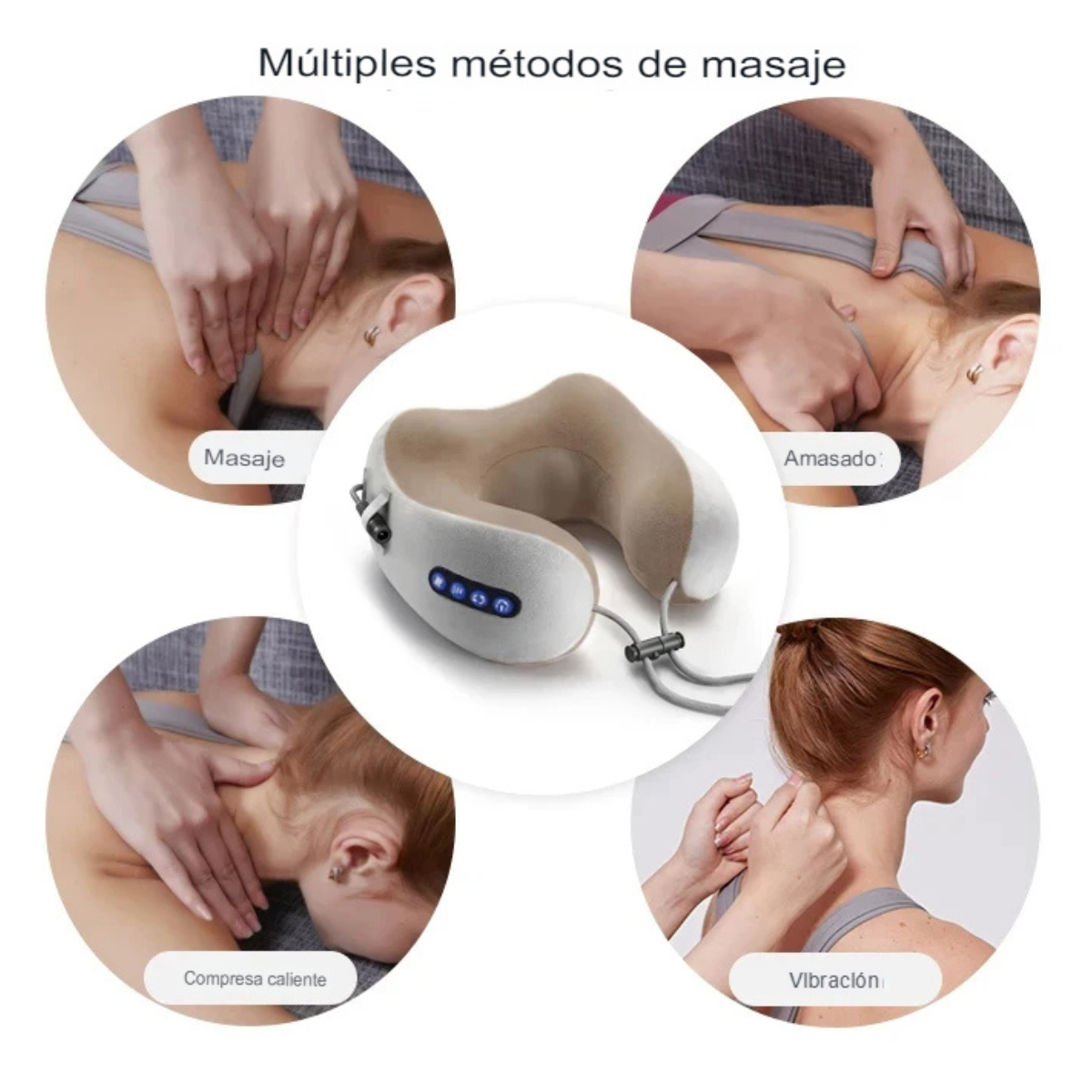 ALMOHADA DE MASAJE CERVICAL 4 EN 1